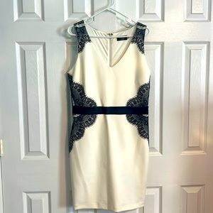 Sophicated white fitted dress